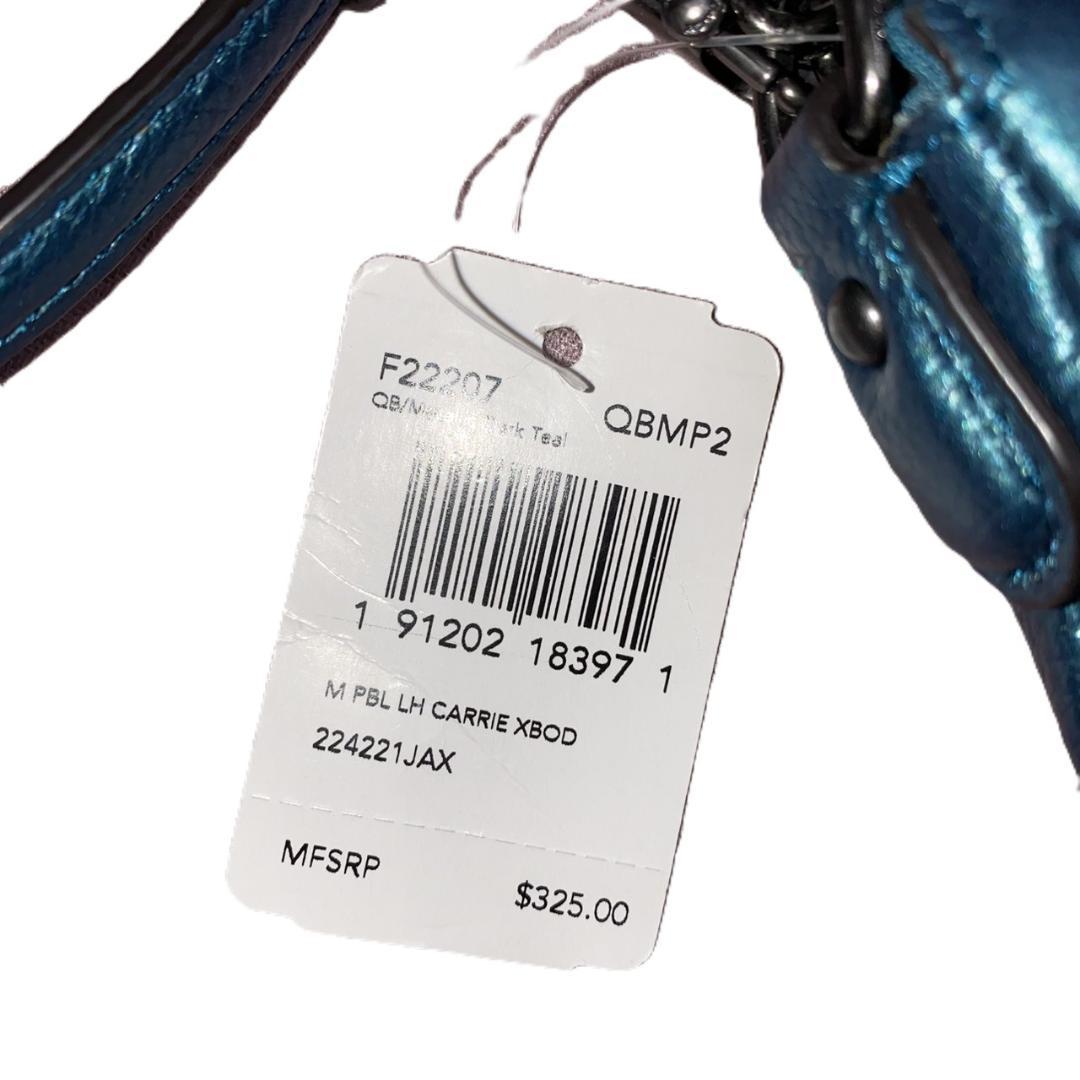 コーチＣＯＡＣＨ/メタリックブルーレザー2ウェイショルダーバッグ