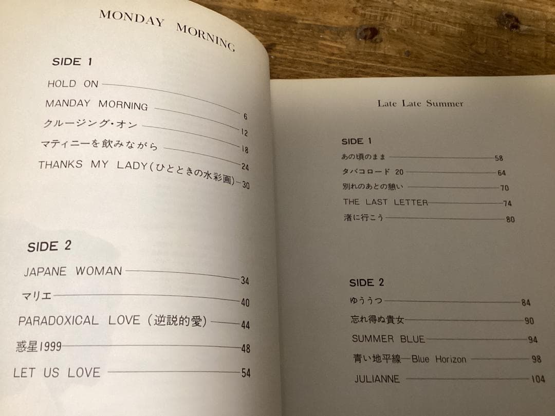 ★楽譜/ブレッド&バター/BREAD&BUTTER/高橋ユキヒロ/細野晴臣