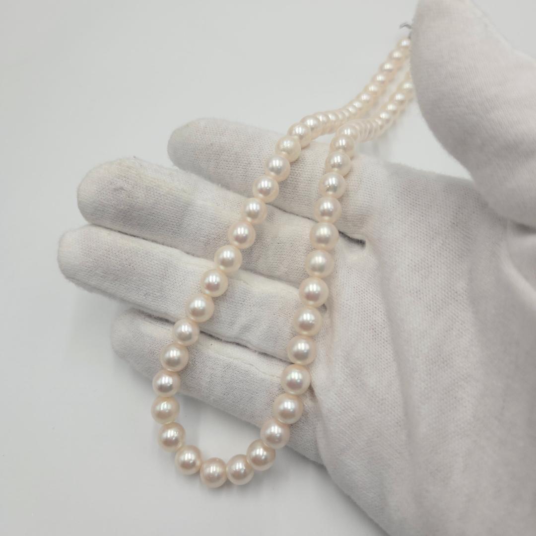 アコヤ あこやパール 本真珠 ネックレス akoya Perl silver