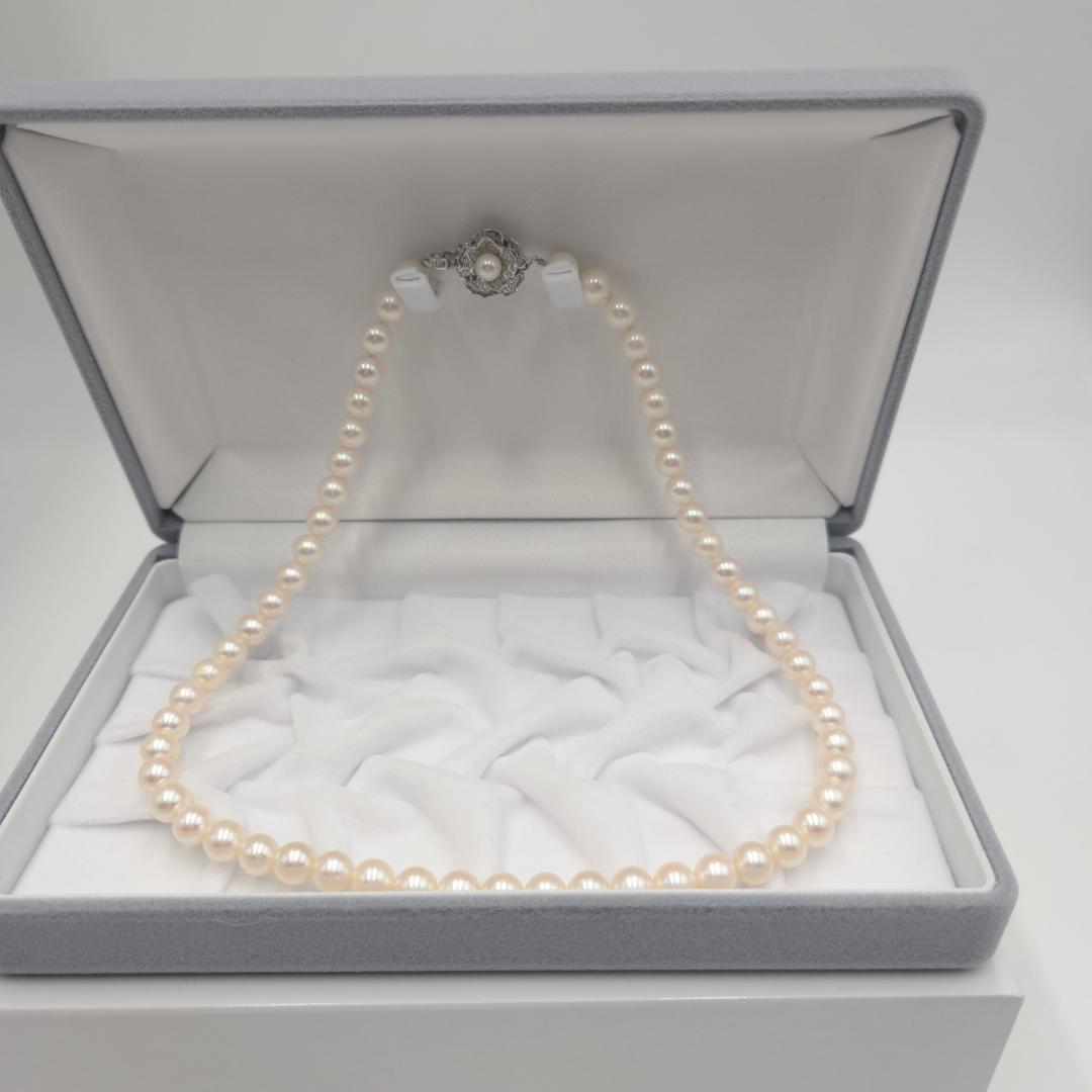 アコヤ あこやパール 本真珠 ネックレス akoya Perl silver