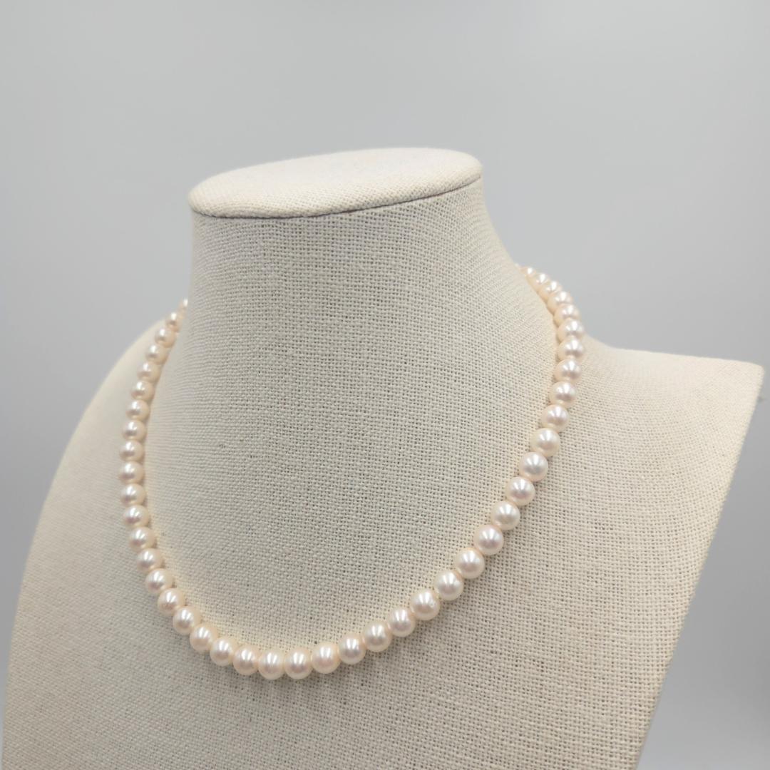 アコヤ あこやパール 本真珠 ネックレス akoya Perl silver