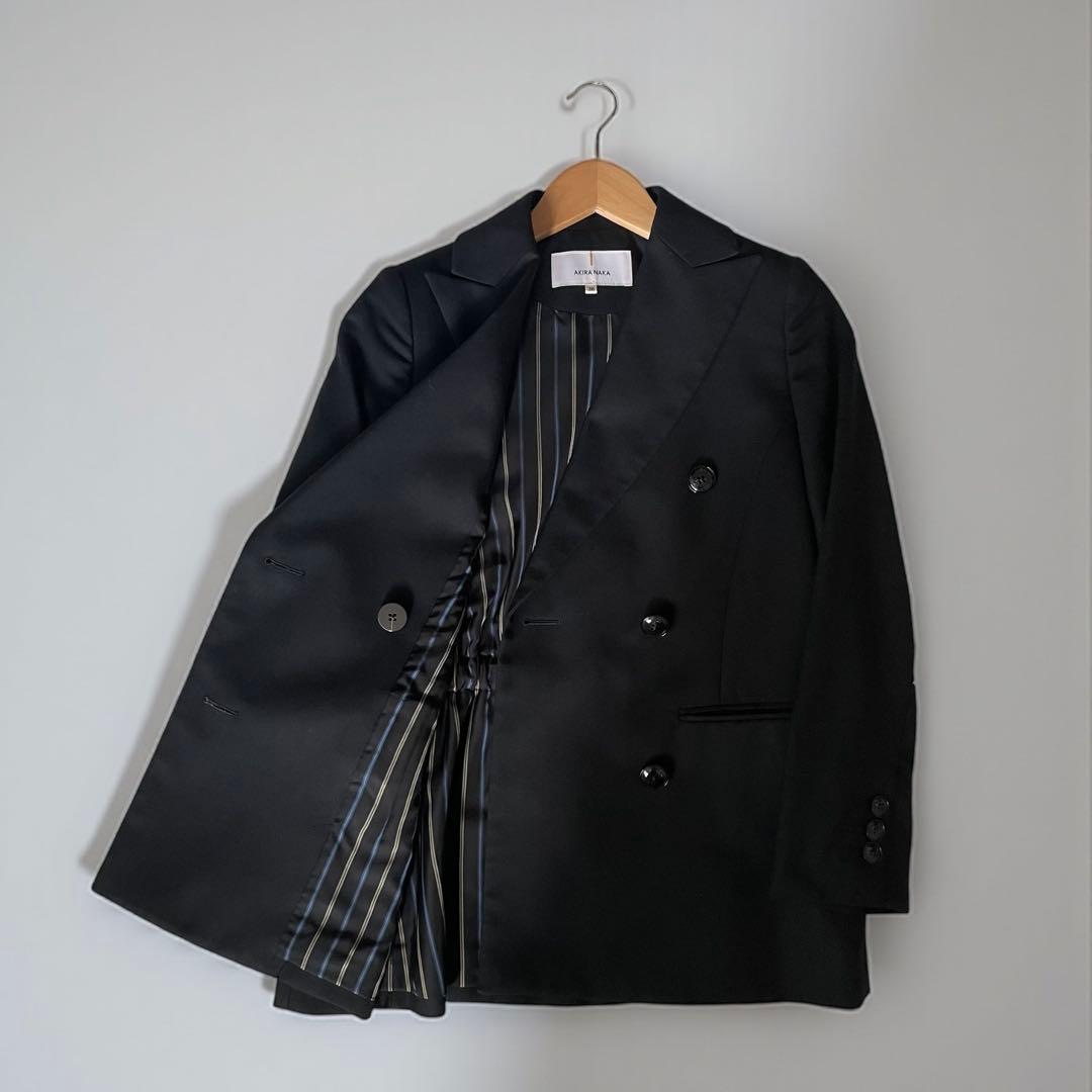 未使用級★AKIRANAKA ウール テーラードジャケット ダブルジャケット