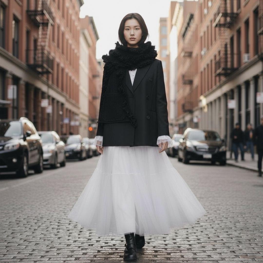 未使用級★AKIRANAKA ウール テーラードジャケット ダブルジャケット