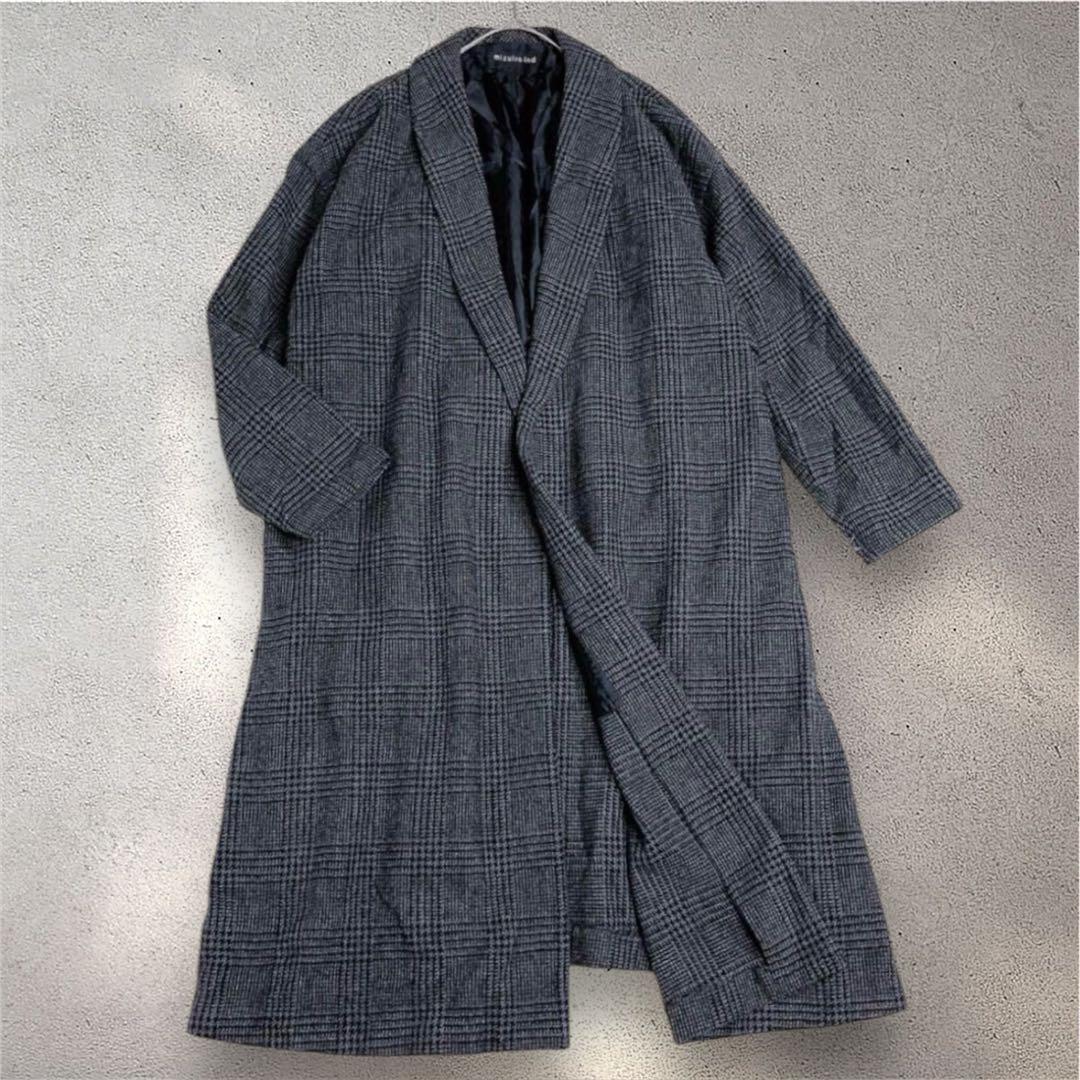 mizuiro-ind ショールカラーワイドロングコート オーバーサイズ　日本製