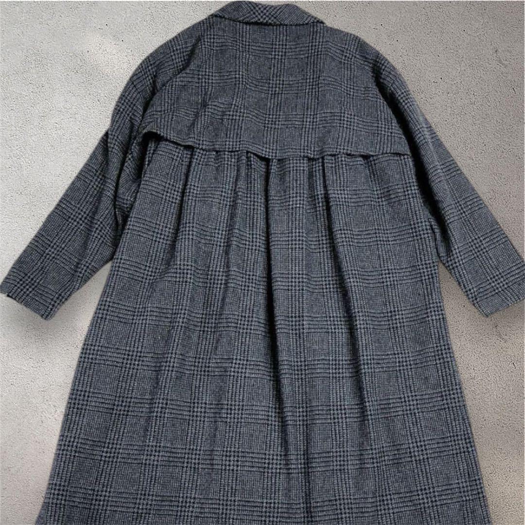 mizuiro-ind ショールカラーワイドロングコート オーバーサイズ　日本製