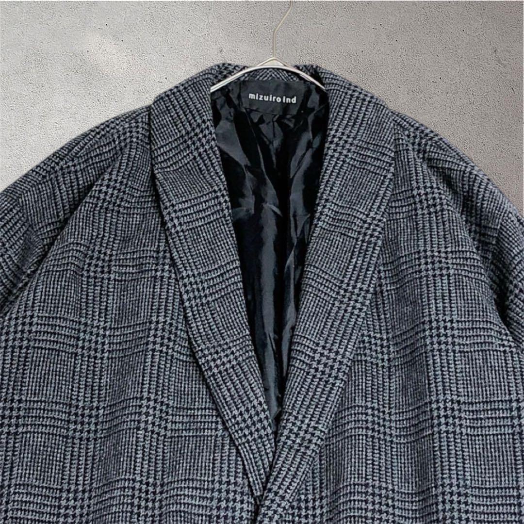 mizuiro-ind ショールカラーワイドロングコート オーバーサイズ　日本製