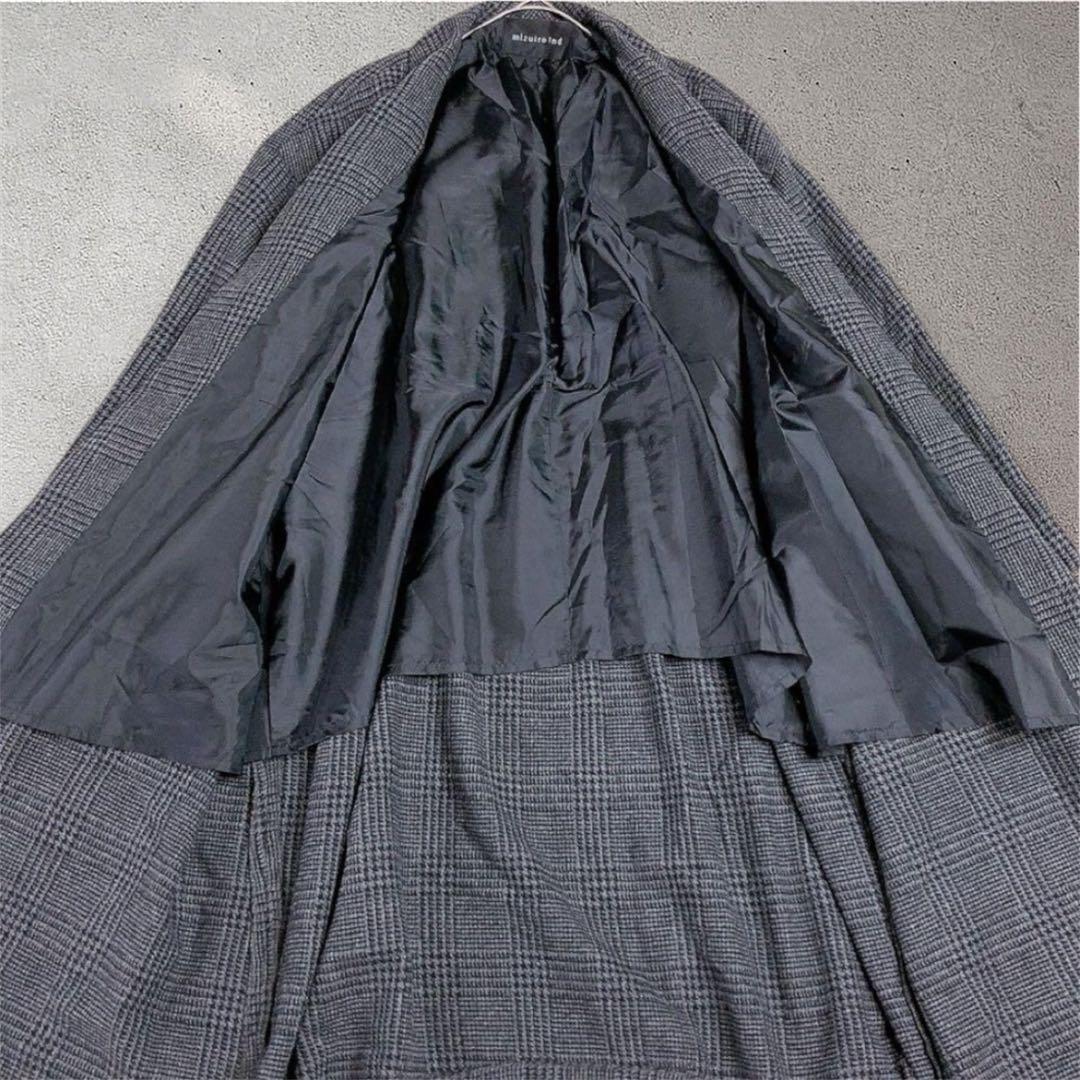 mizuiro-ind ショールカラーワイドロングコート オーバーサイズ　日本製
