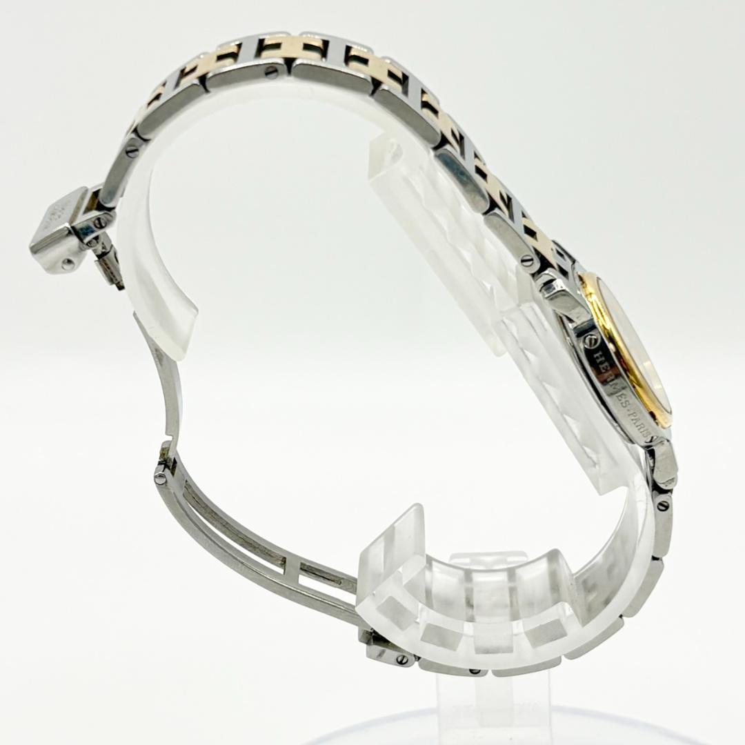 325●美品● HERMES エルメス クリッパー CL4.220 アイボリー