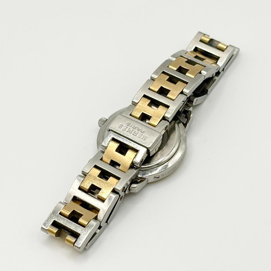 325●美品● HERMES エルメス クリッパー CL4.220 アイボリー