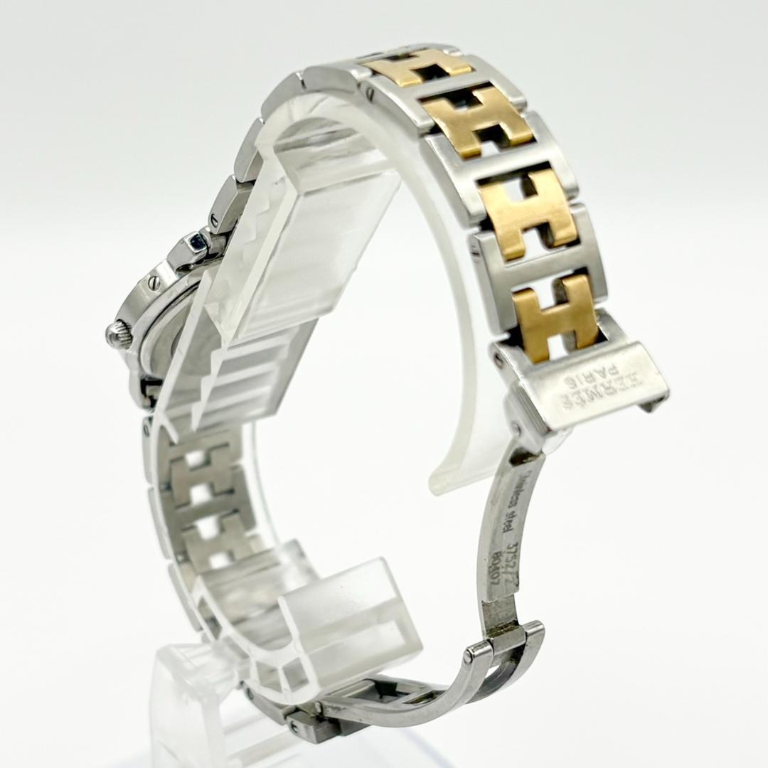 325●美品● HERMES エルメス クリッパー CL4.220 アイボリー