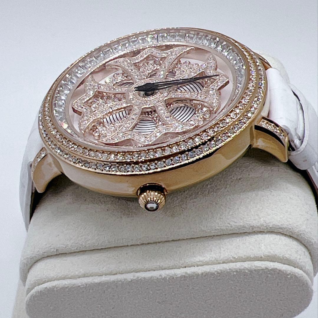 美品✨新品電池　BRILLAMICO 腕時計　ストーン　ピンクゴールド