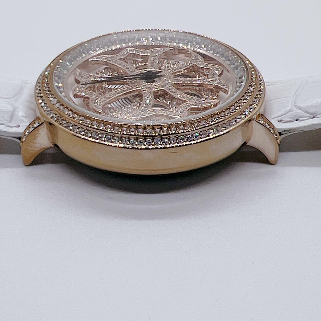 美品✨新品電池　BRILLAMICO 腕時計　ストーン　ピンクゴールド