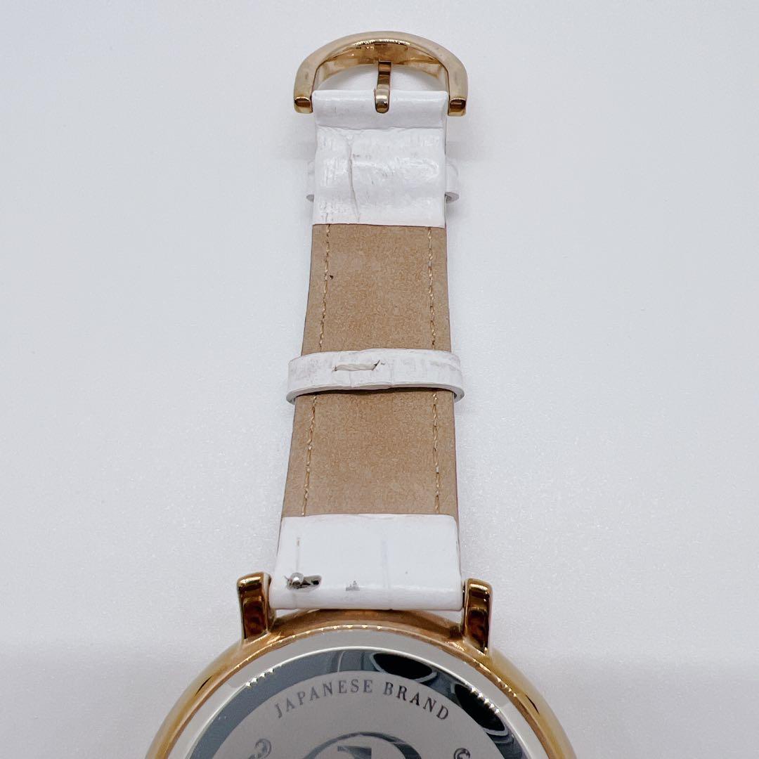 美品✨新品電池　BRILLAMICO 腕時計　ストーン　ピンクゴールド