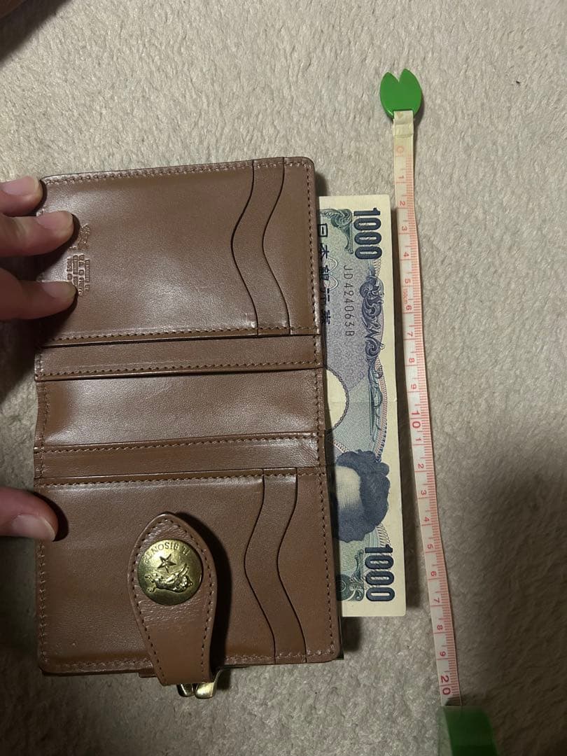 IL BISONTE ブラウン 二つ折り財布