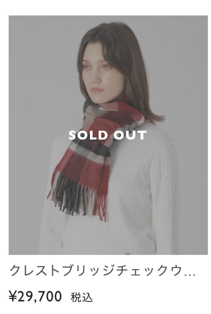 【カシミヤ100%！】【未使用品！】BLUE LABELウォッシャブルマフラー