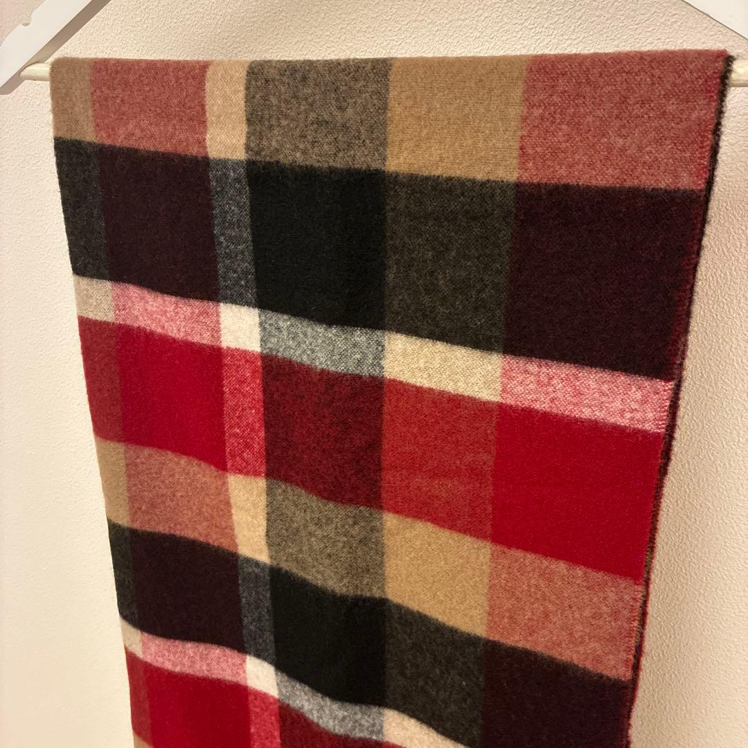 【カシミヤ100%！】【未使用品！】BLUE LABELウォッシャブルマフラー