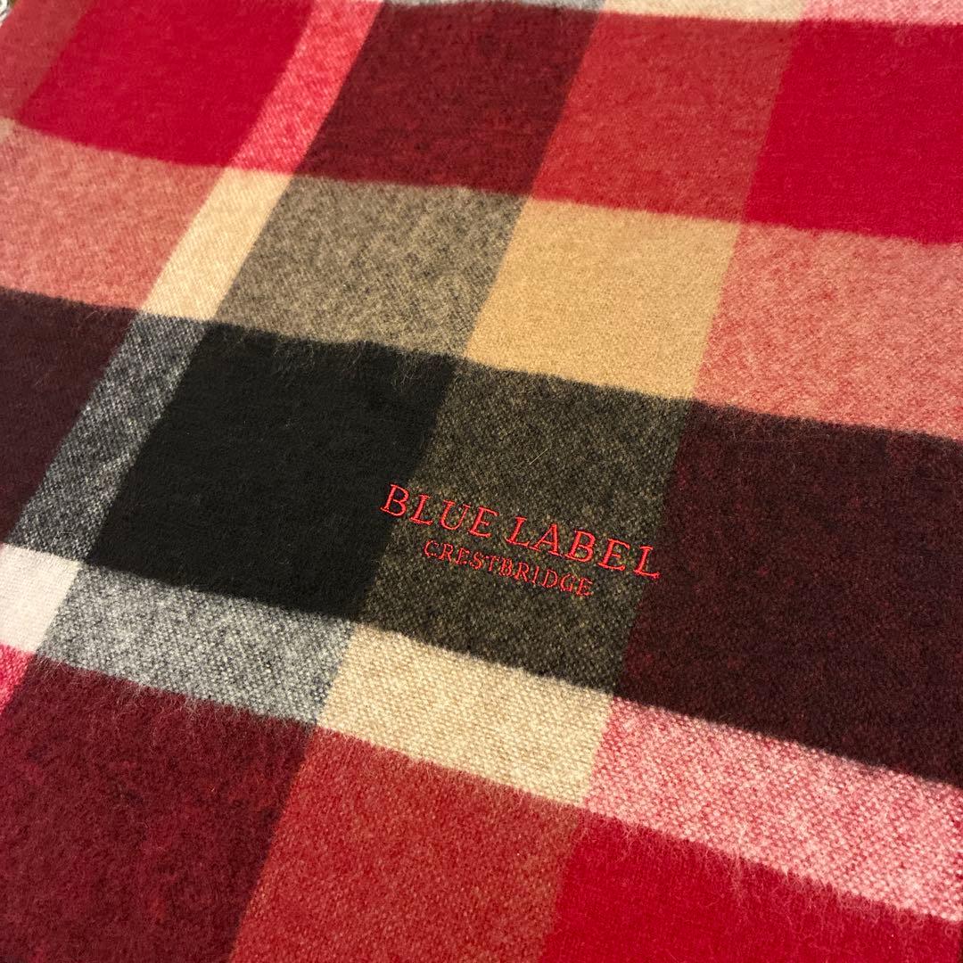 【カシミヤ100%！】【未使用品！】BLUE LABELウォッシャブルマフラー