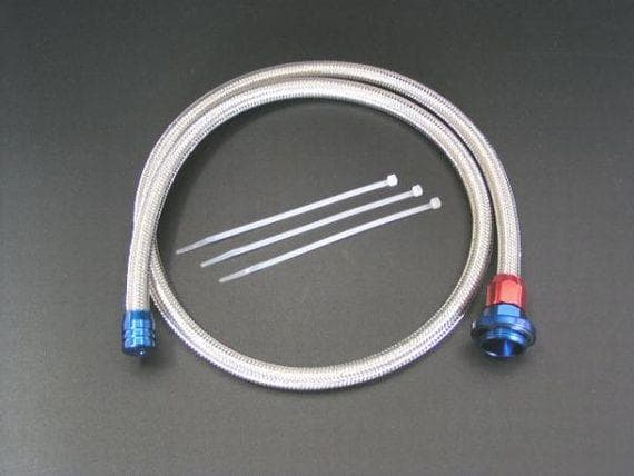 ☆メッシュブリーザーホース　青赤　カワサキ　スズキ