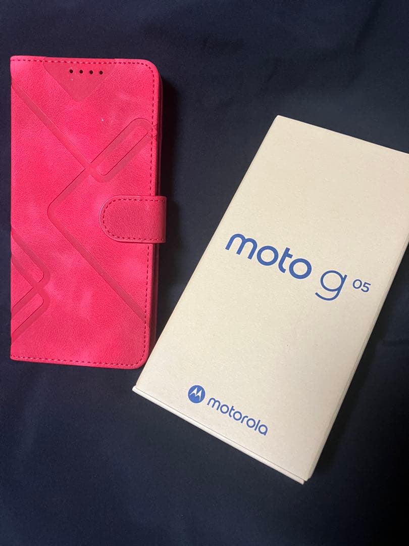 未開封moto g05カバー付き