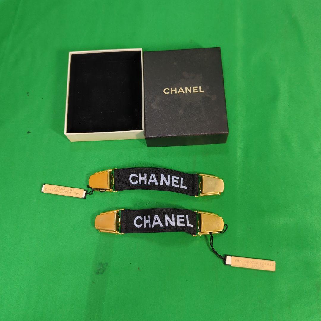 シャネル アームバンド ヴィンテージ ブラック ゴールド