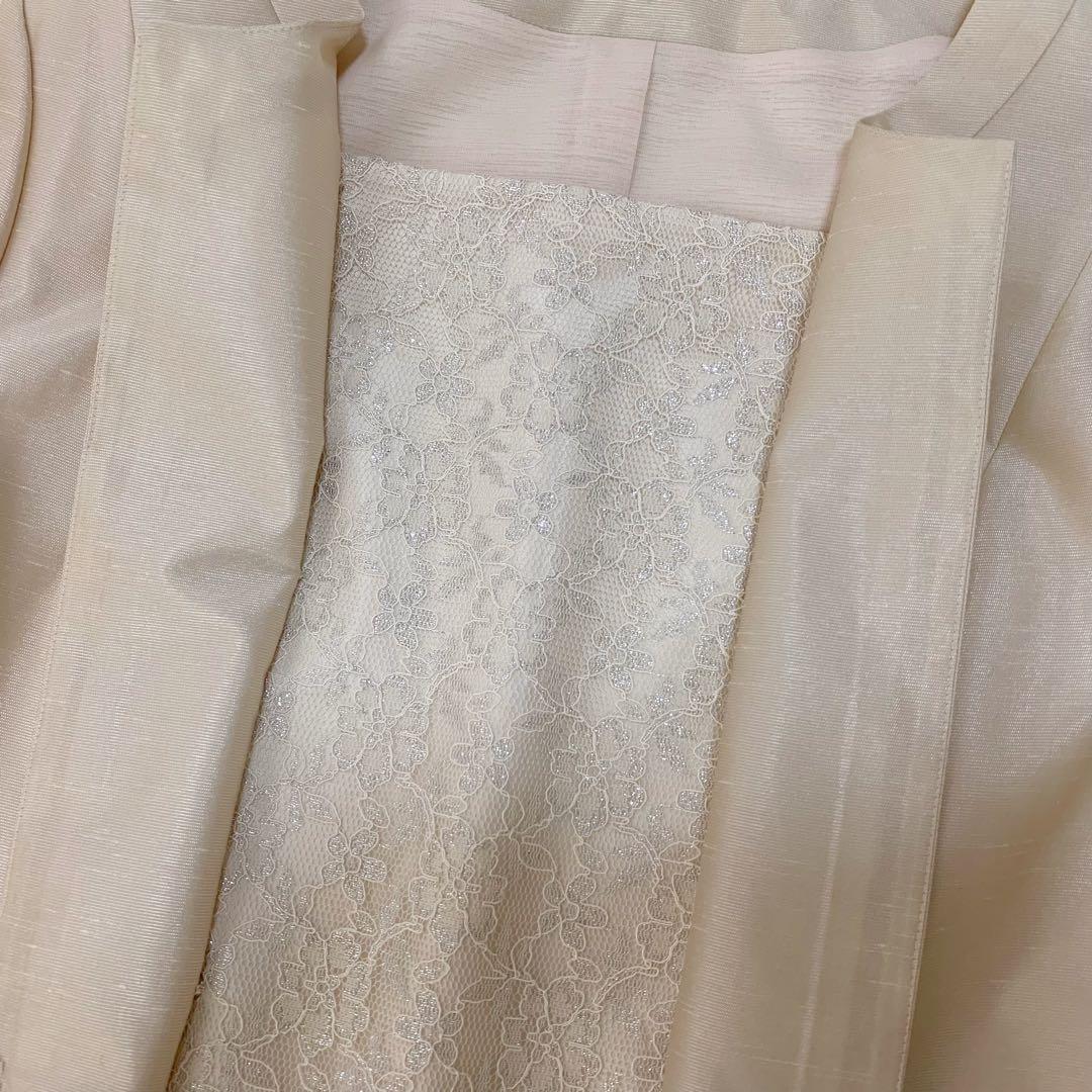 【新品タグ付】 東京ソワール 2WAY レース胸当て付 ジャケット 13号 LL