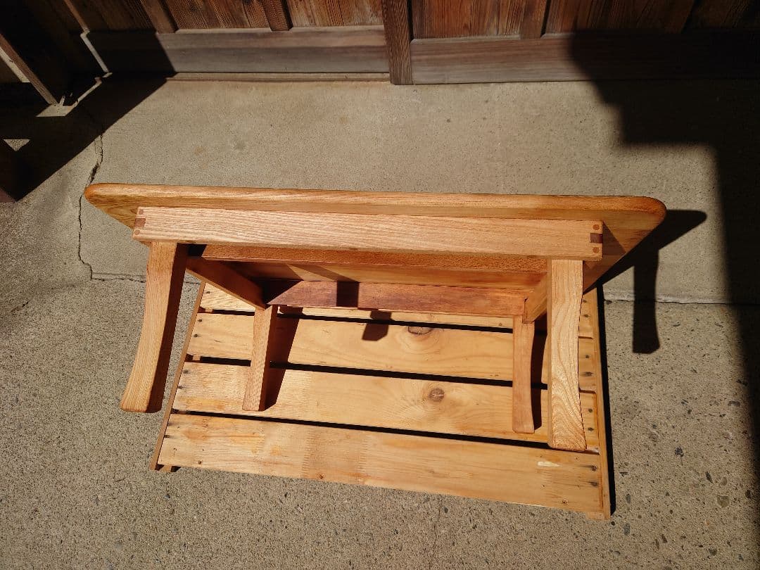 センの木の四角いちゃぶ台《リペア済》