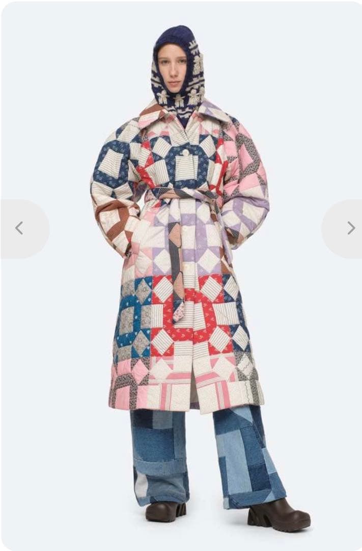 Sea New York パッチワークキルティングロングコート 美品