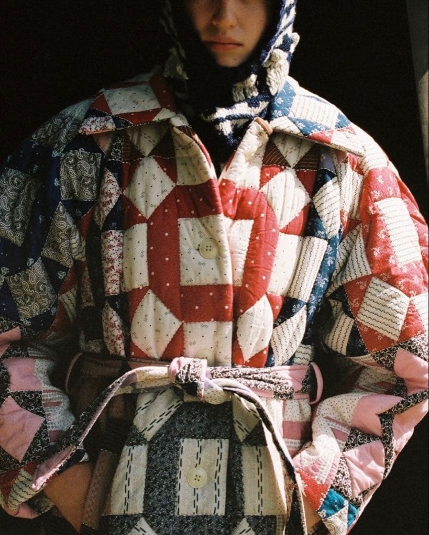 Sea New York パッチワークキルティングロングコート 美品