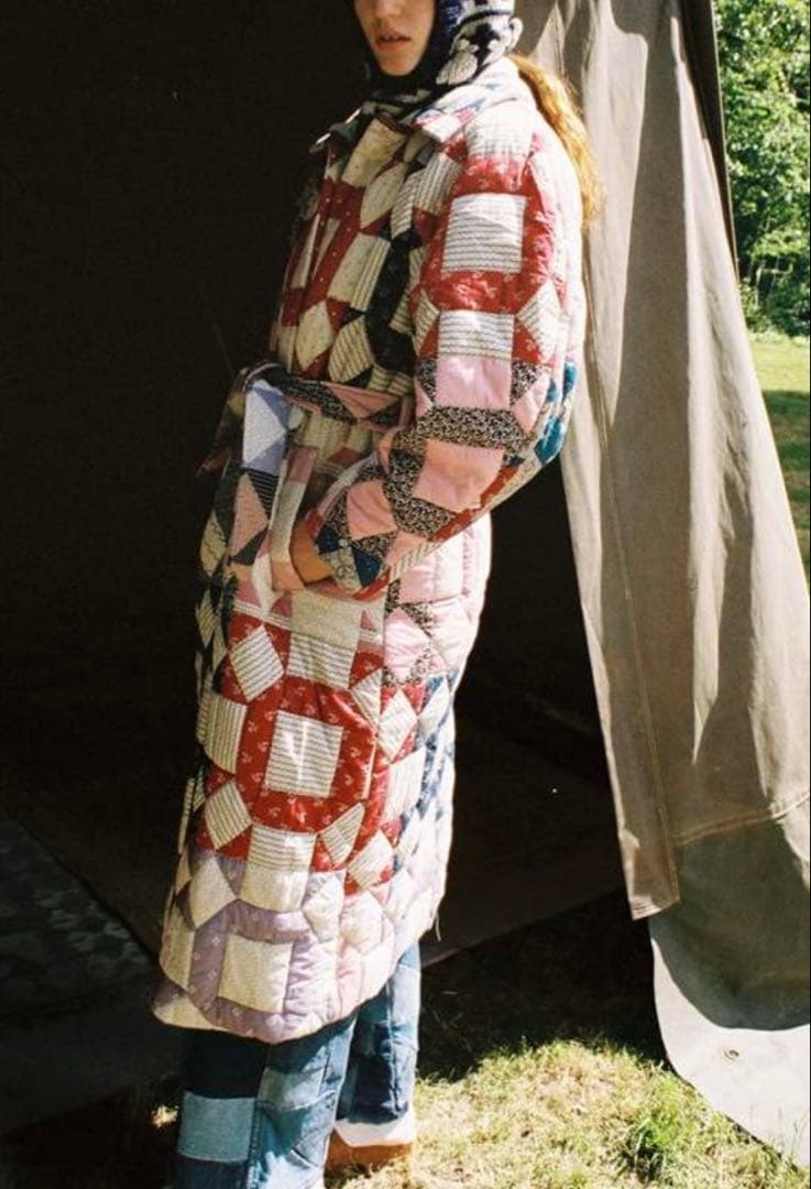 Sea New York パッチワークキルティングロングコート 美品