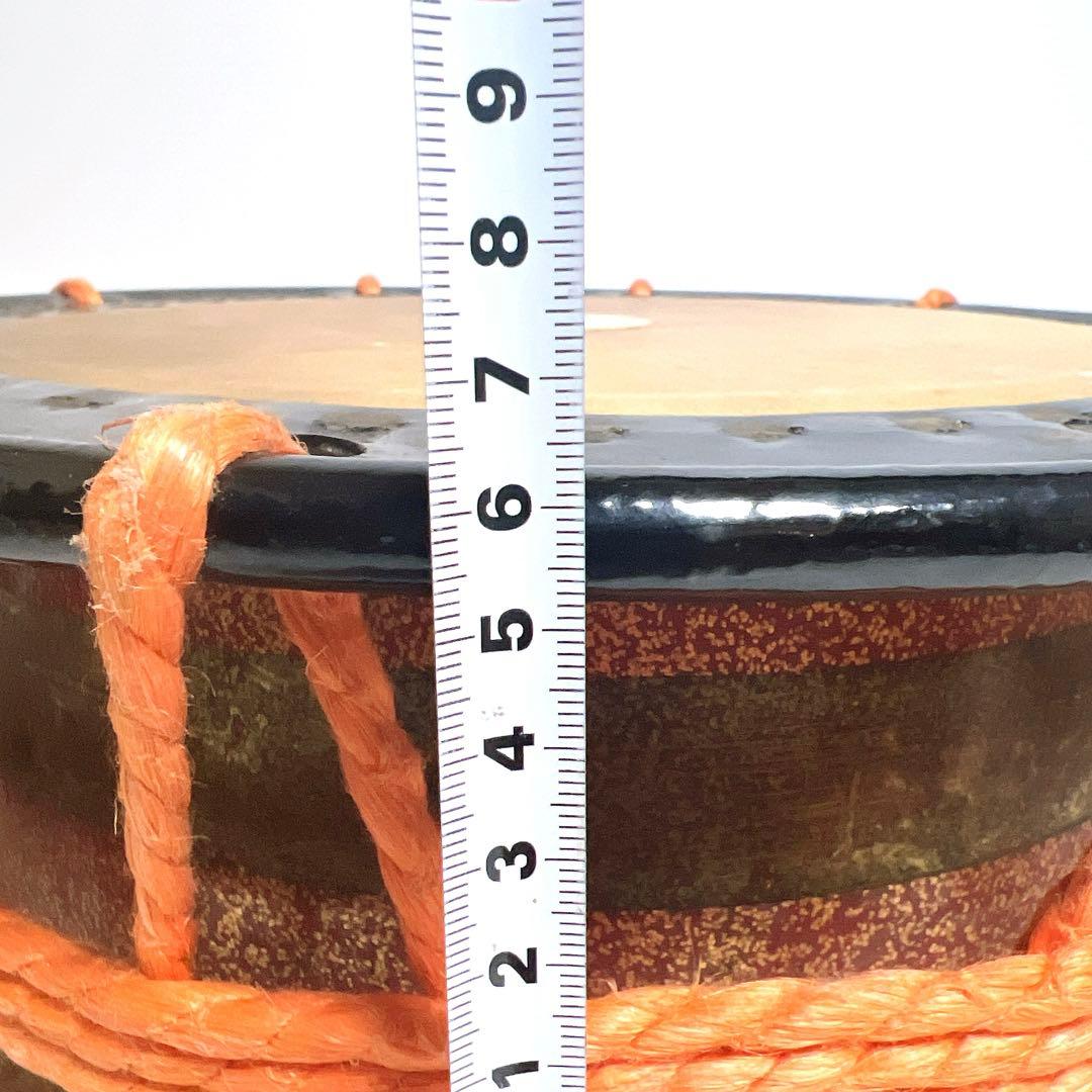 締め太鼓　和太鼓 34.5cm×16cm 蒔絵　打楽器　鼓面良好　金彩