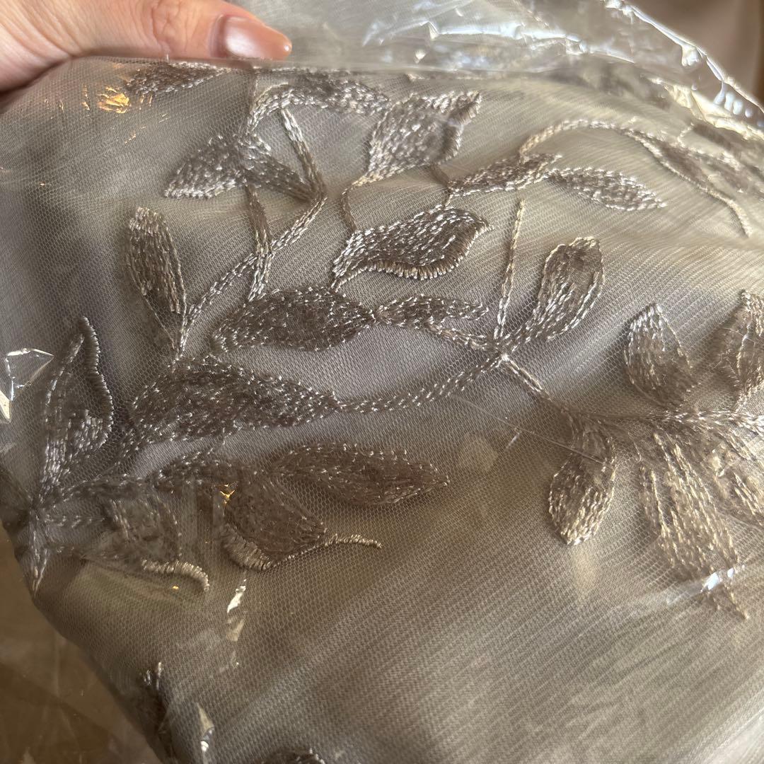 【LEJA】チュールロングスリーブリーフIラインドレスワンピース