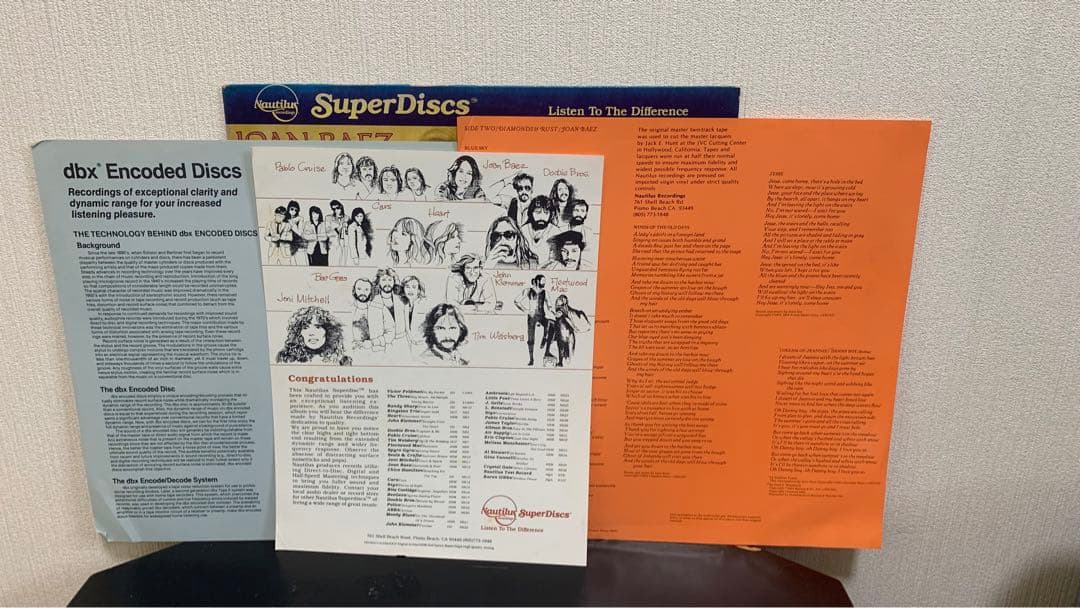 Joan Baez Diamonds & Rust SuperDiscs 高音質