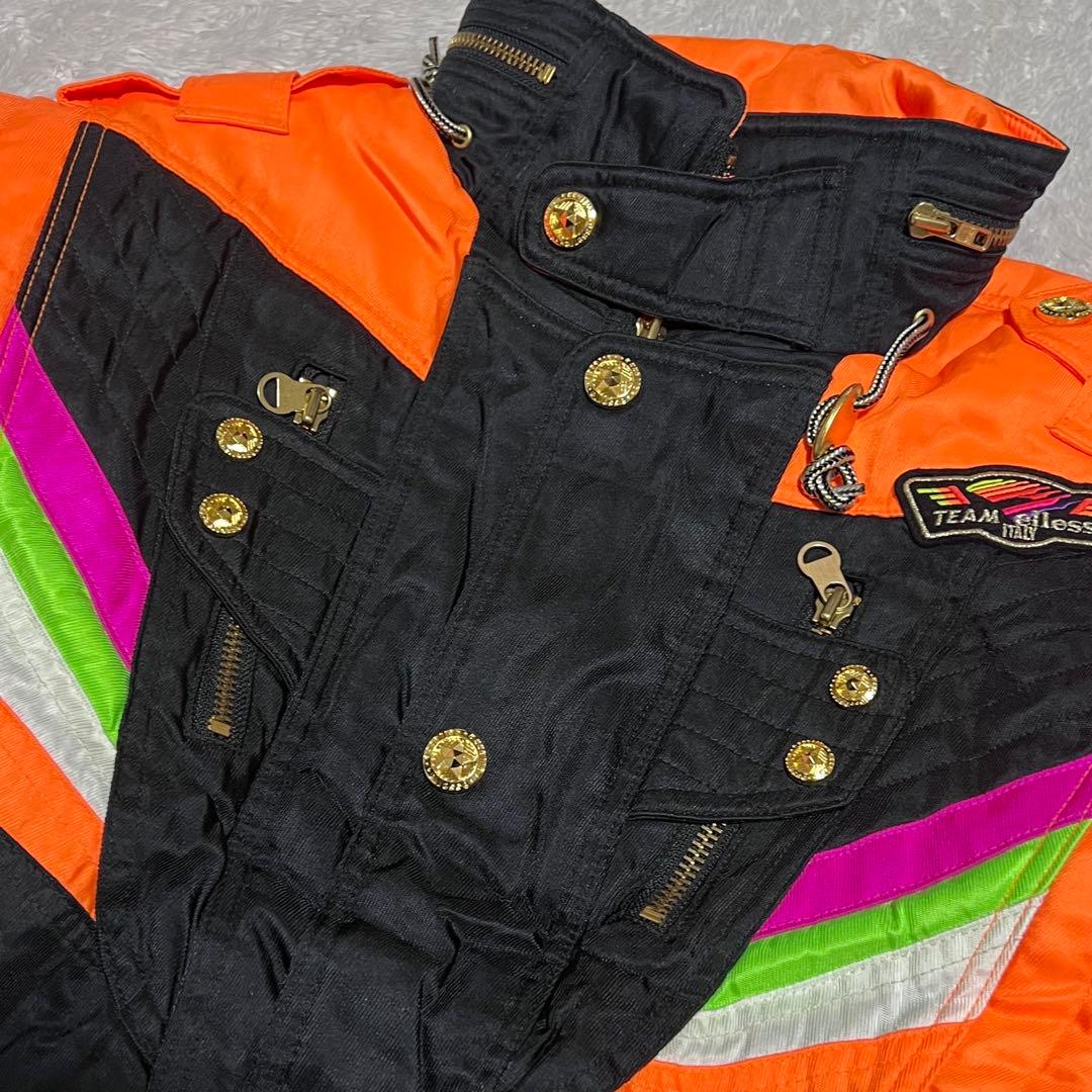 美品　vintage スキーウェア　セットアップ　エレッセ　スノーウェア