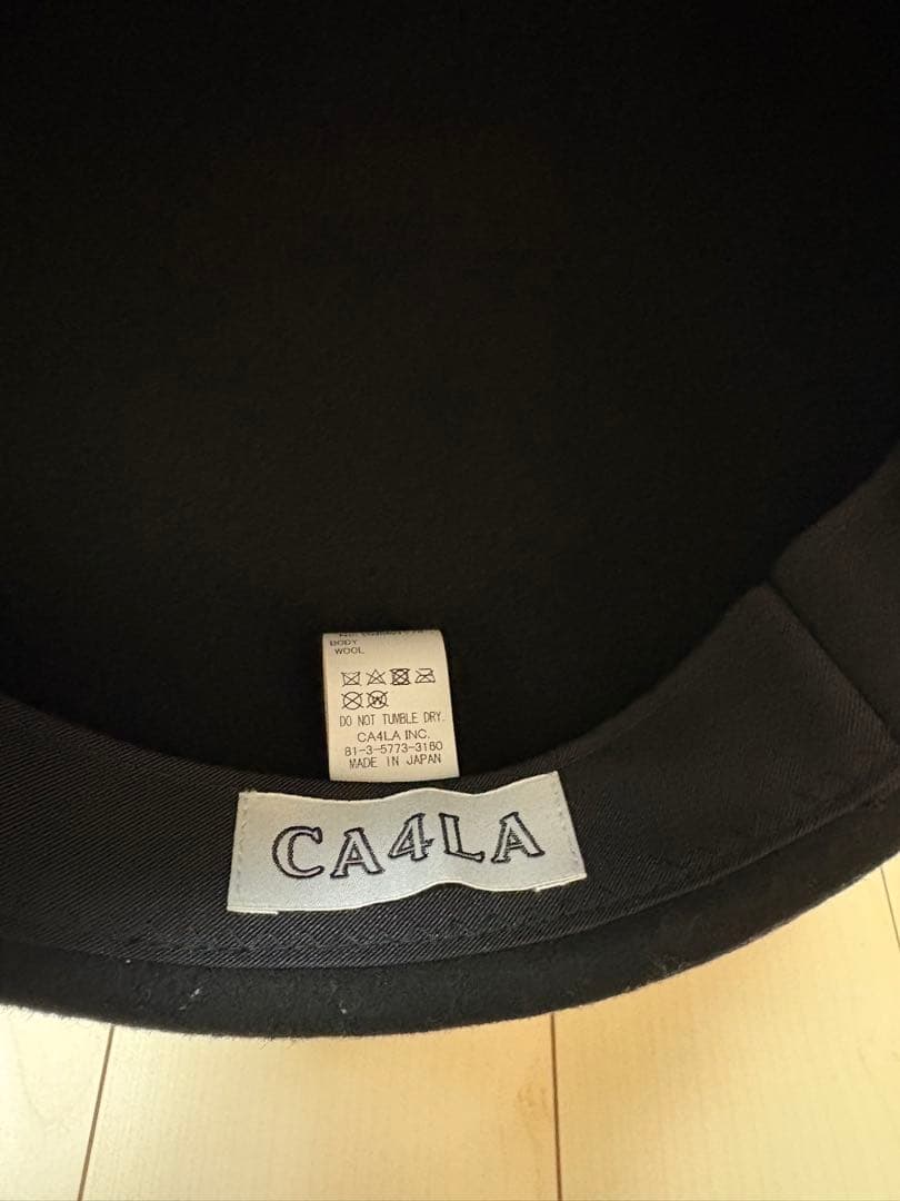 MAY FELT5 ca4la カシラ キャスケット 黒