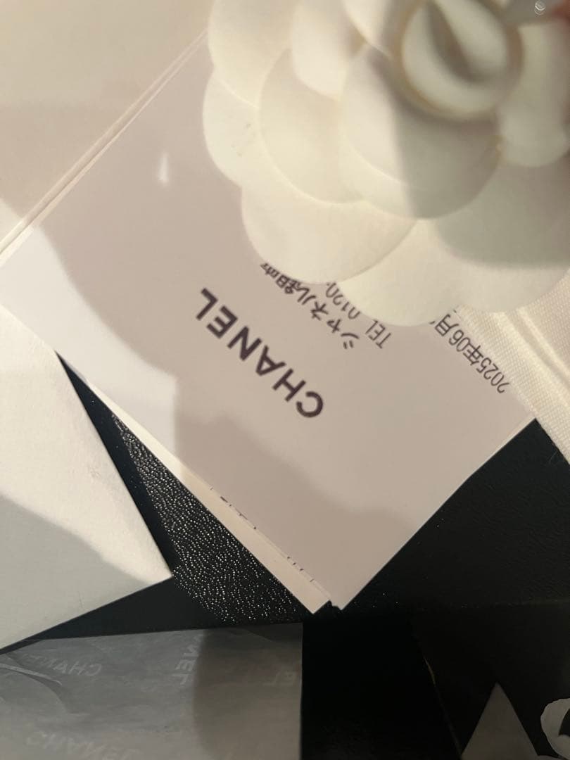 2025 CHANEL ブラック バレエシューズ