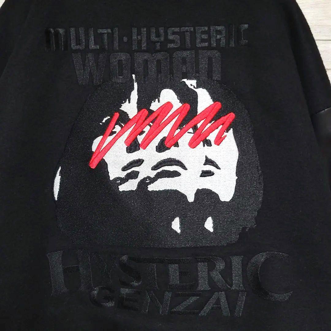 【美品L】HYSTERIC GLAMOUR genzai レザースタジャン 刺繍