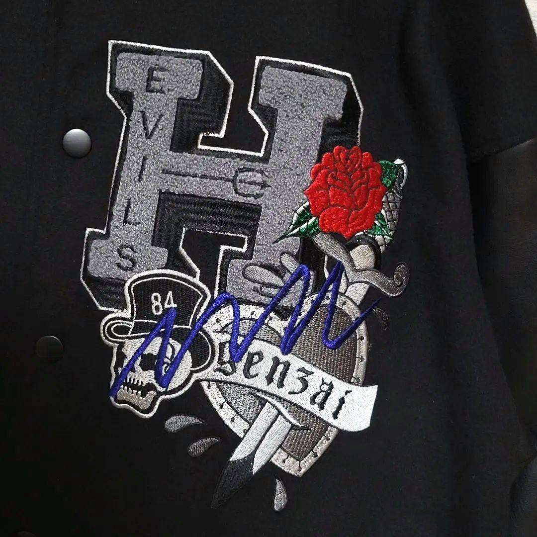 【美品L】HYSTERIC GLAMOUR genzai レザースタジャン 刺繍