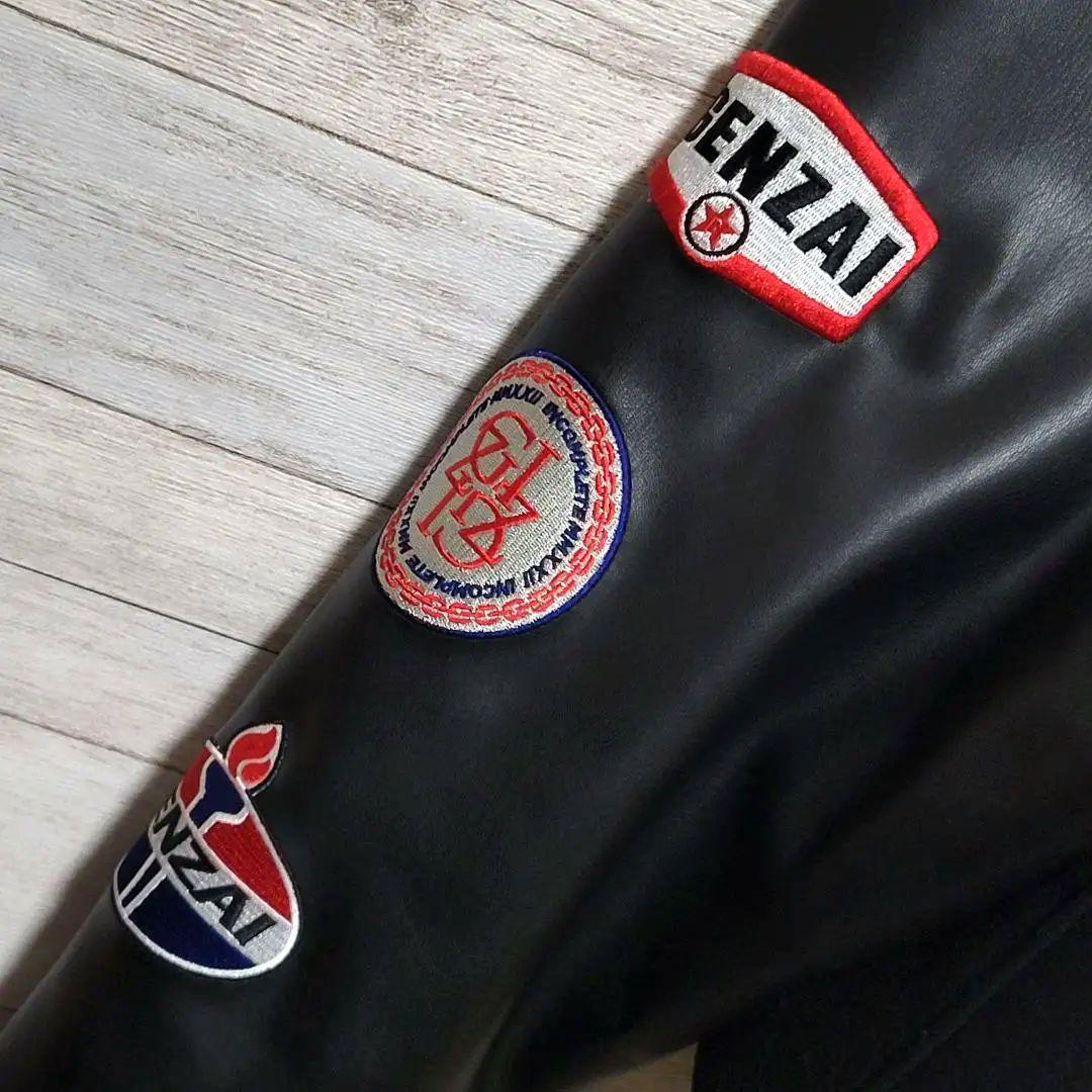 【美品L】HYSTERIC GLAMOUR genzai レザースタジャン 刺繍