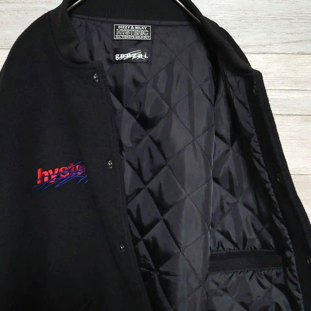 【美品L】HYSTERIC GLAMOUR genzai レザースタジャン 刺繍