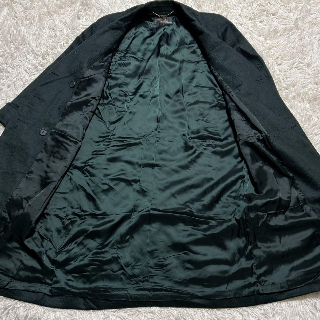 【2448】✨美品✨ レリアン ロングコート カシミヤ100% ダークグリーン