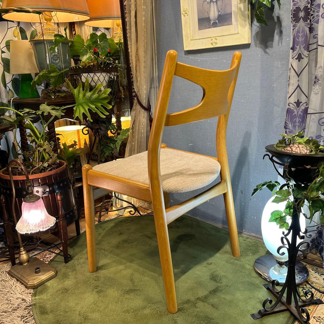 minimalist L 3オークソリッド　オープンバック　デザインチェア