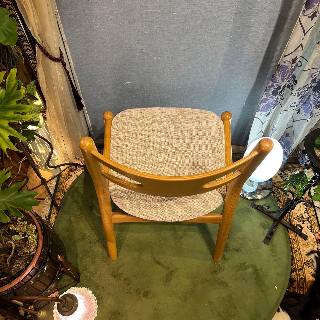 minimalist L 3オークソリッド　オープンバック　デザインチェア