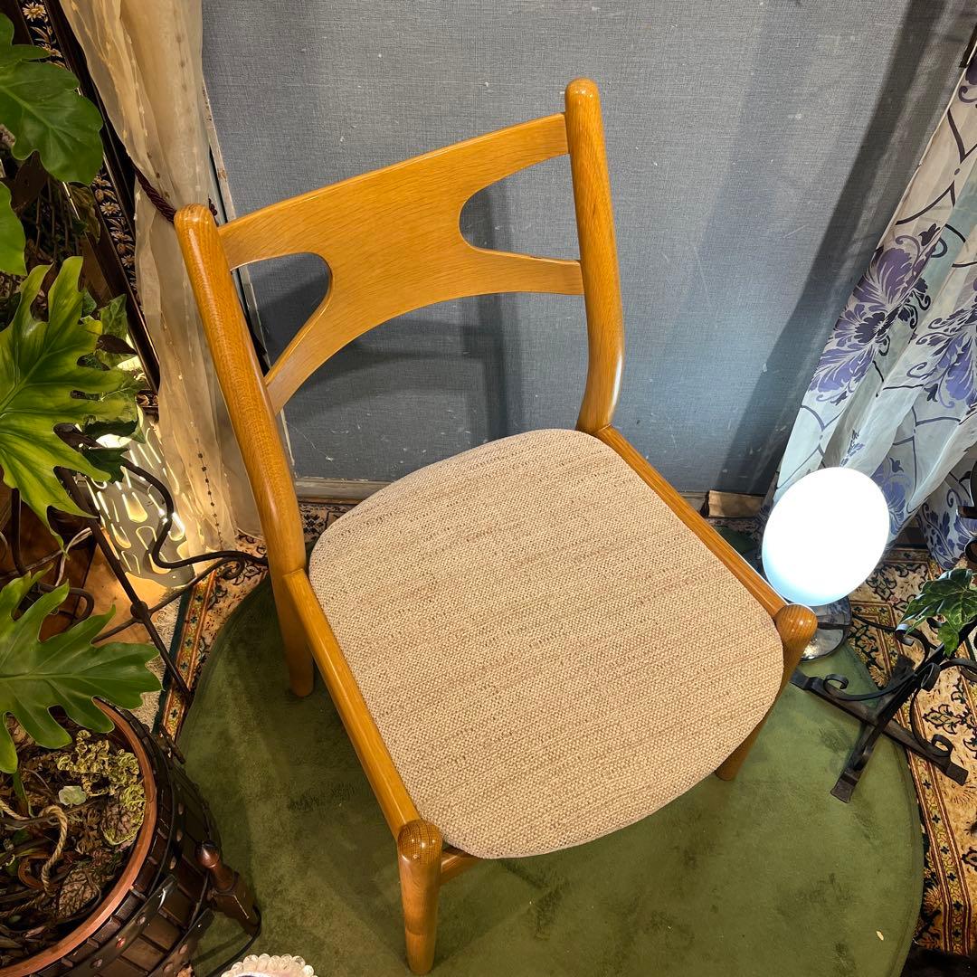 minimalist L 3オークソリッド　オープンバック　デザインチェア