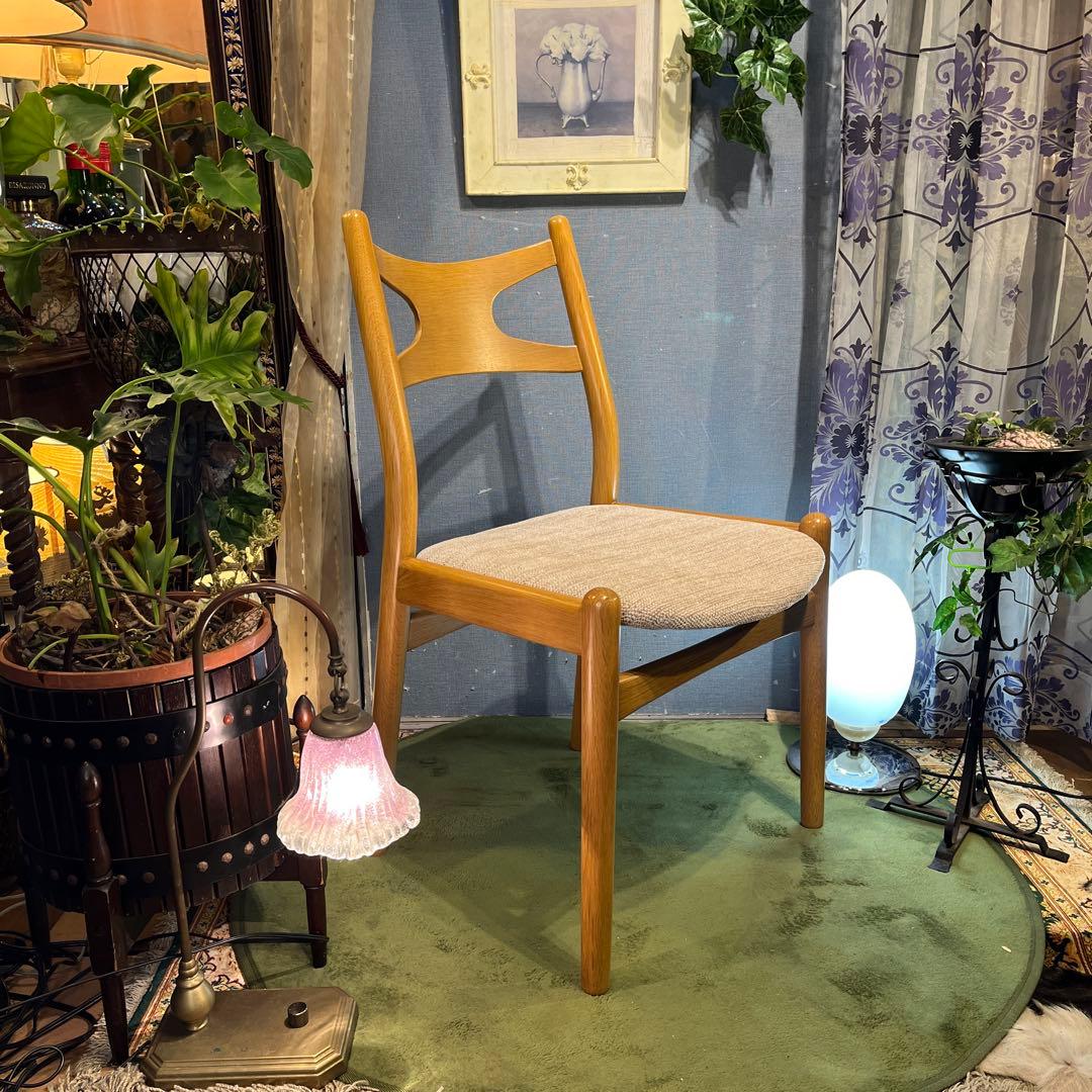 minimalist L 3オークソリッド　オープンバック　デザインチェア