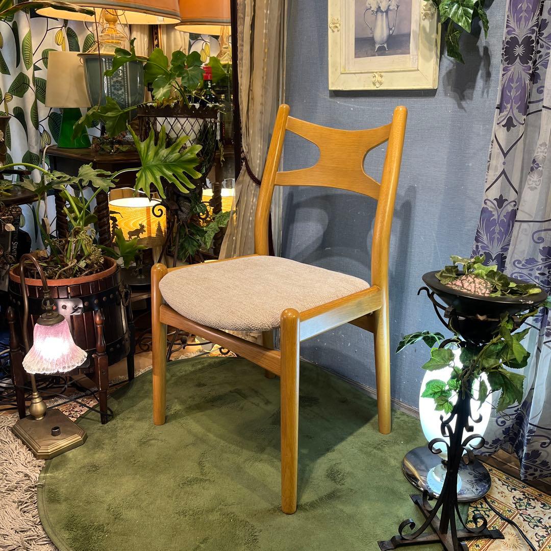 minimalist L 3オークソリッド　オープンバック　デザインチェア