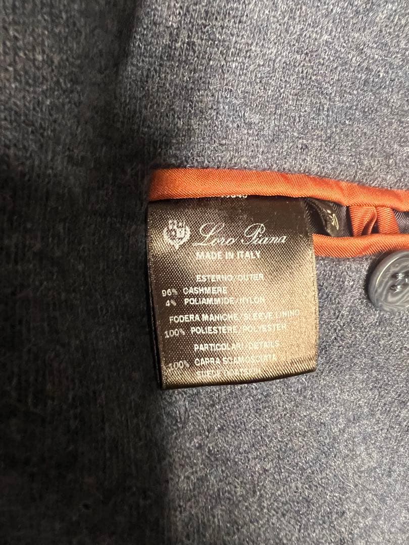 O35★美品★極上ジャージーカシミヤ シングルテーラードジャケット ロロピアーナ