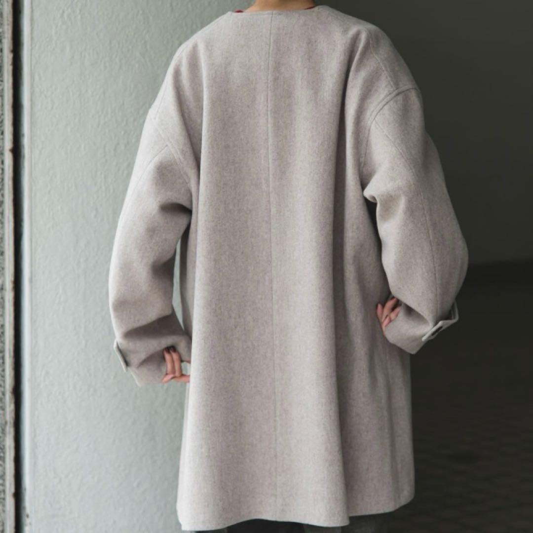 新品未使用！タグ付き　FORK&SPOONウールノーカラーコート