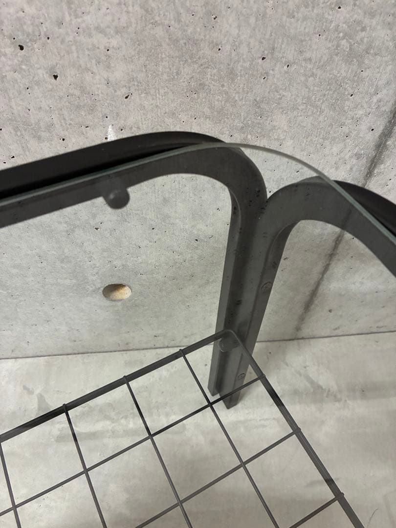 16日までの限定価格　ミッドセンチュリー　ガラステーブル　レトロ　スペースエイジ