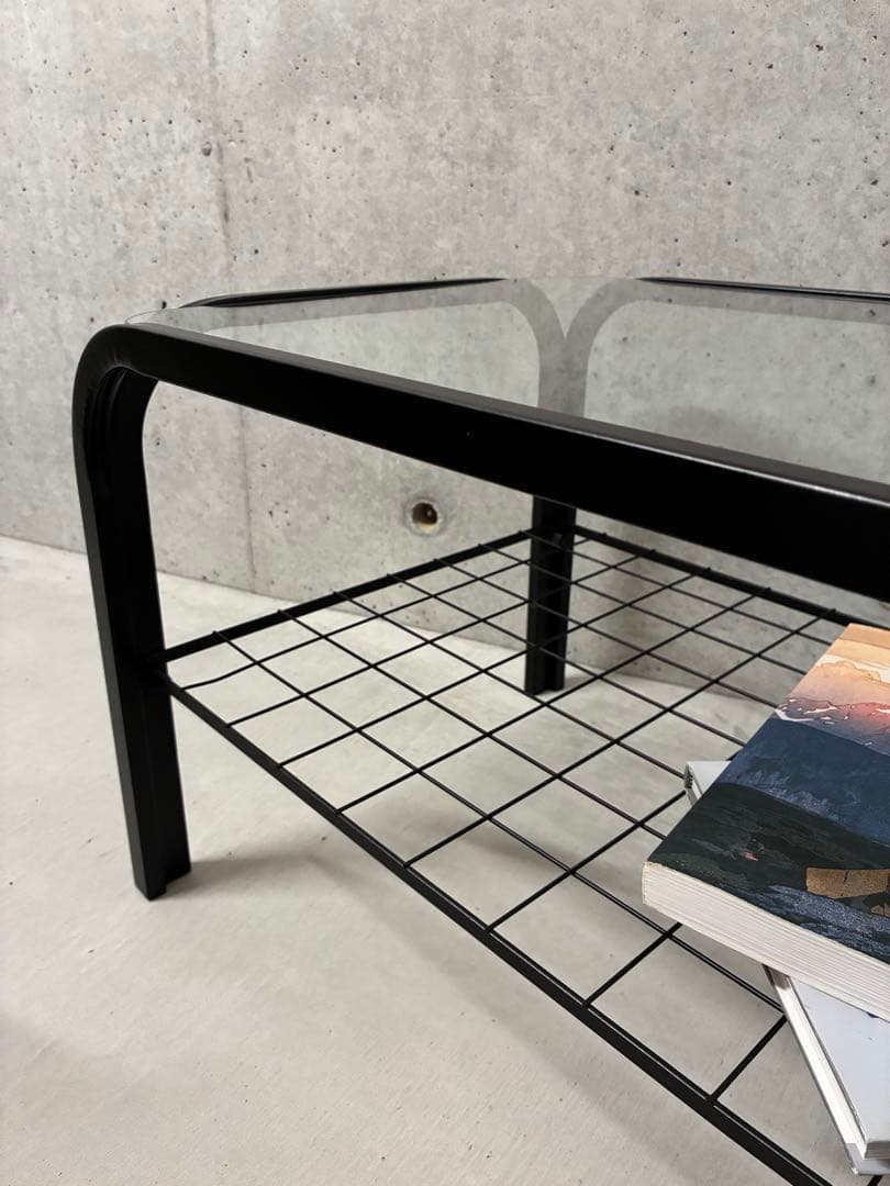 16日までの限定価格　ミッドセンチュリー　ガラステーブル　レトロ　スペースエイジ