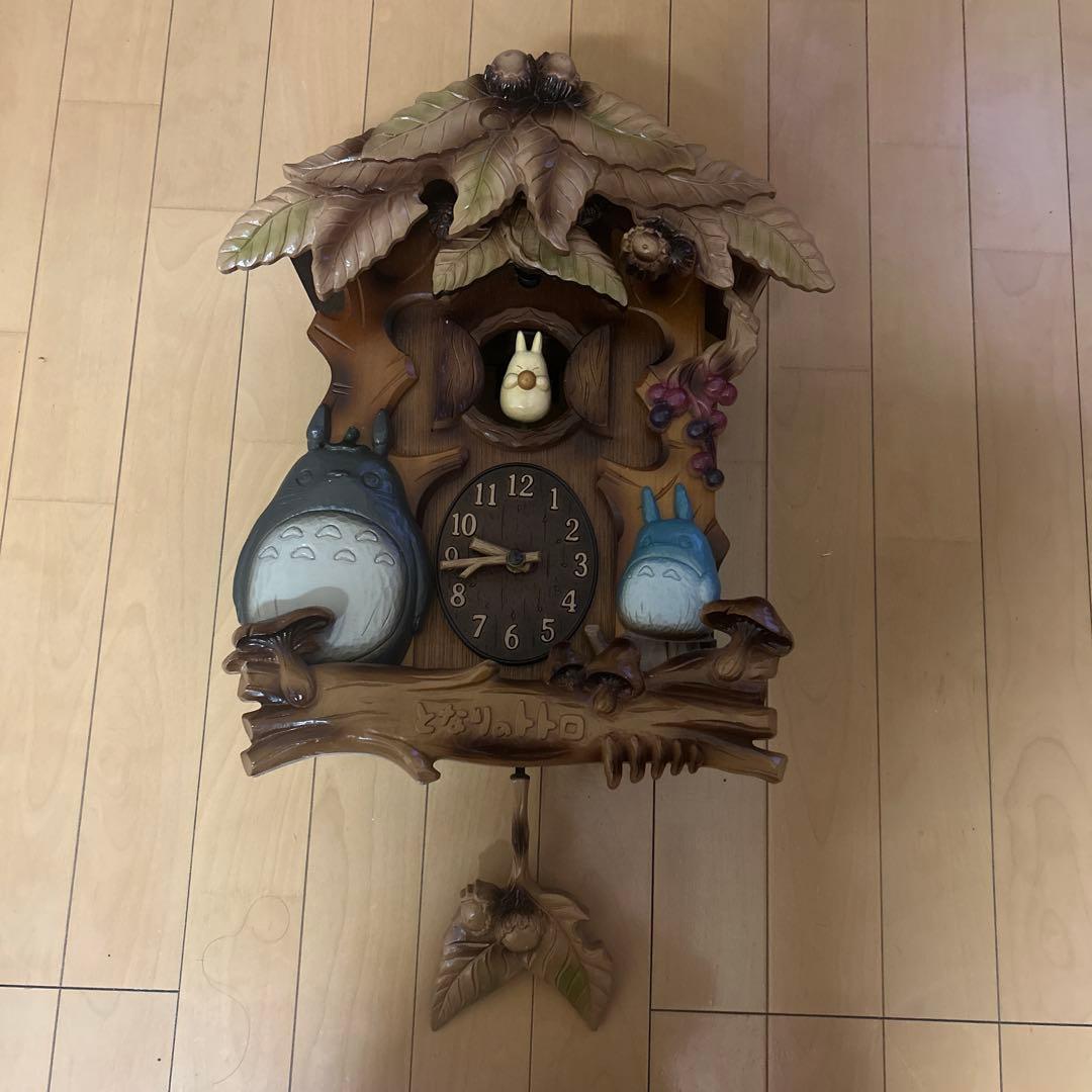 【訳あり】トトロの木製掛け時計